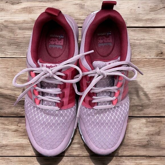 Women's Timberland PRO Radius Comp-Toe Athletic Work Sneaker Mauve Pink 7.5M - Picture 4 of 10
